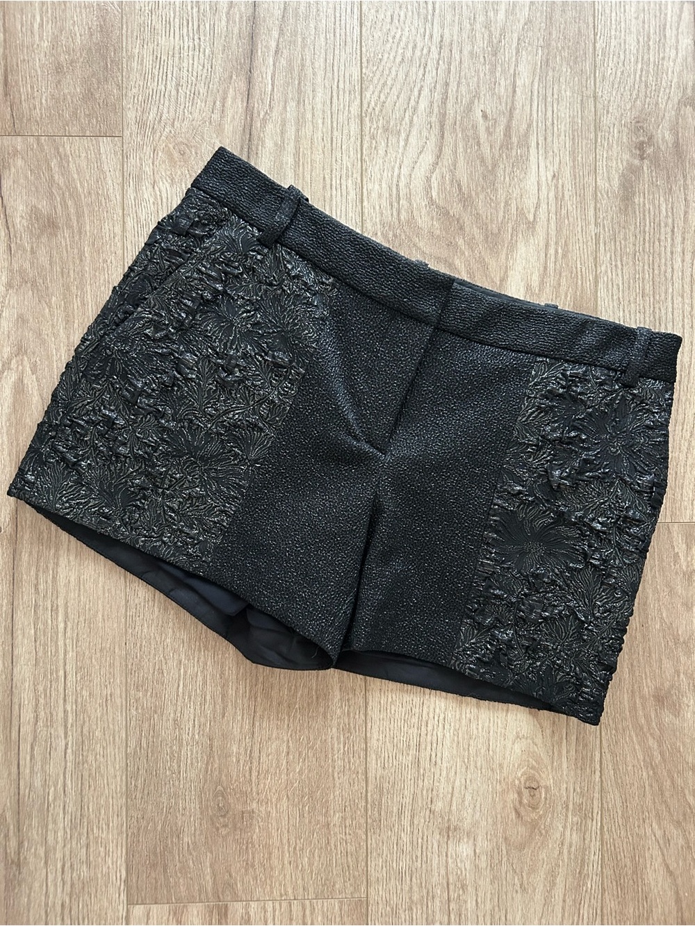 Vera Wang Black Embellished Women’s Shorts